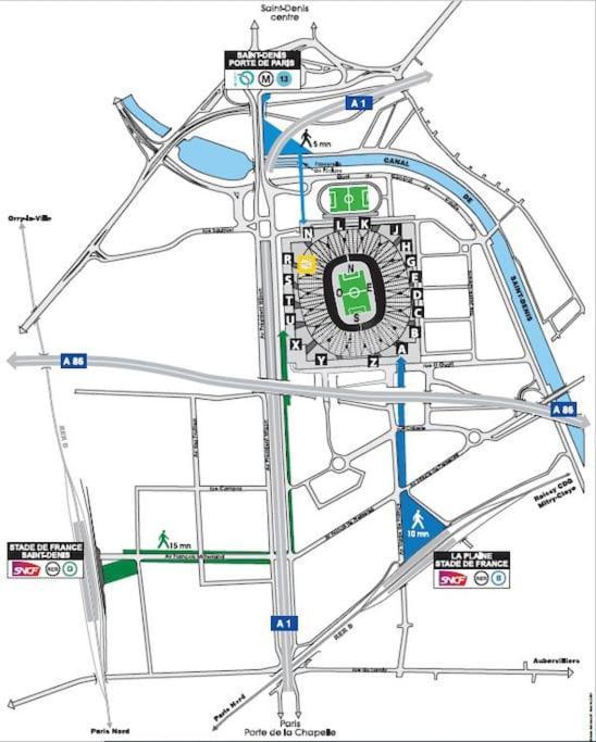 Charmante Studio Ligne 13 Tram 5 Saint Denis Pierrefitte-sur-Seine Εξωτερικό φωτογραφία